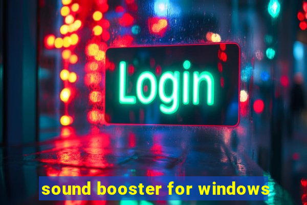 sound booster for windows